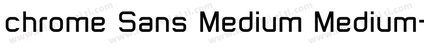 chrome Sans Medium Medium字体转换